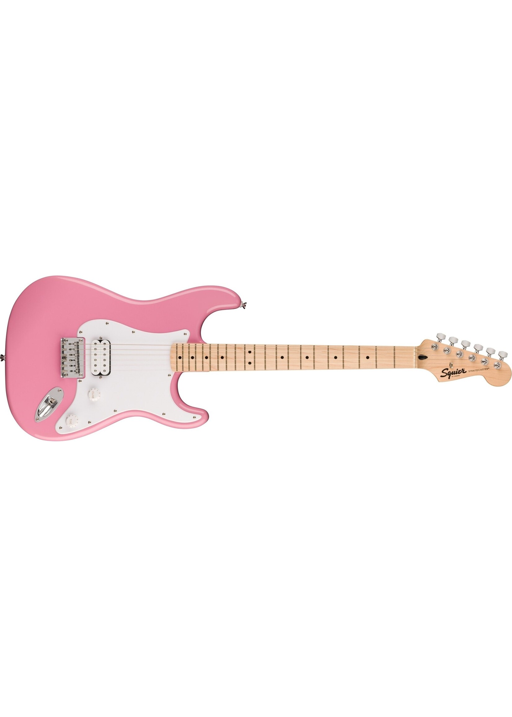 Squier Squier Sonic Stratocaster HT H, Maple Fingerboard, White Pickguard, Flash Pink
