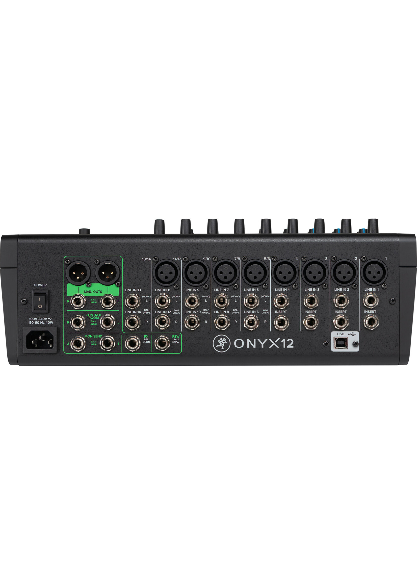 Mackie Mackie Onyx12 12-channel Analog Mixer with Multi-Track USB