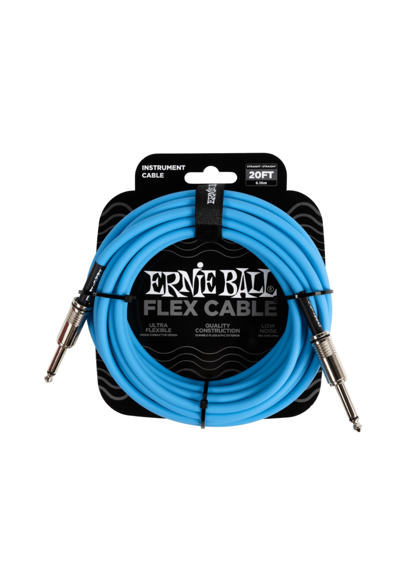 Ernie Ball Ernie Ball P06417 Flex Instrument Cable ST/ST 20 Ft Blue