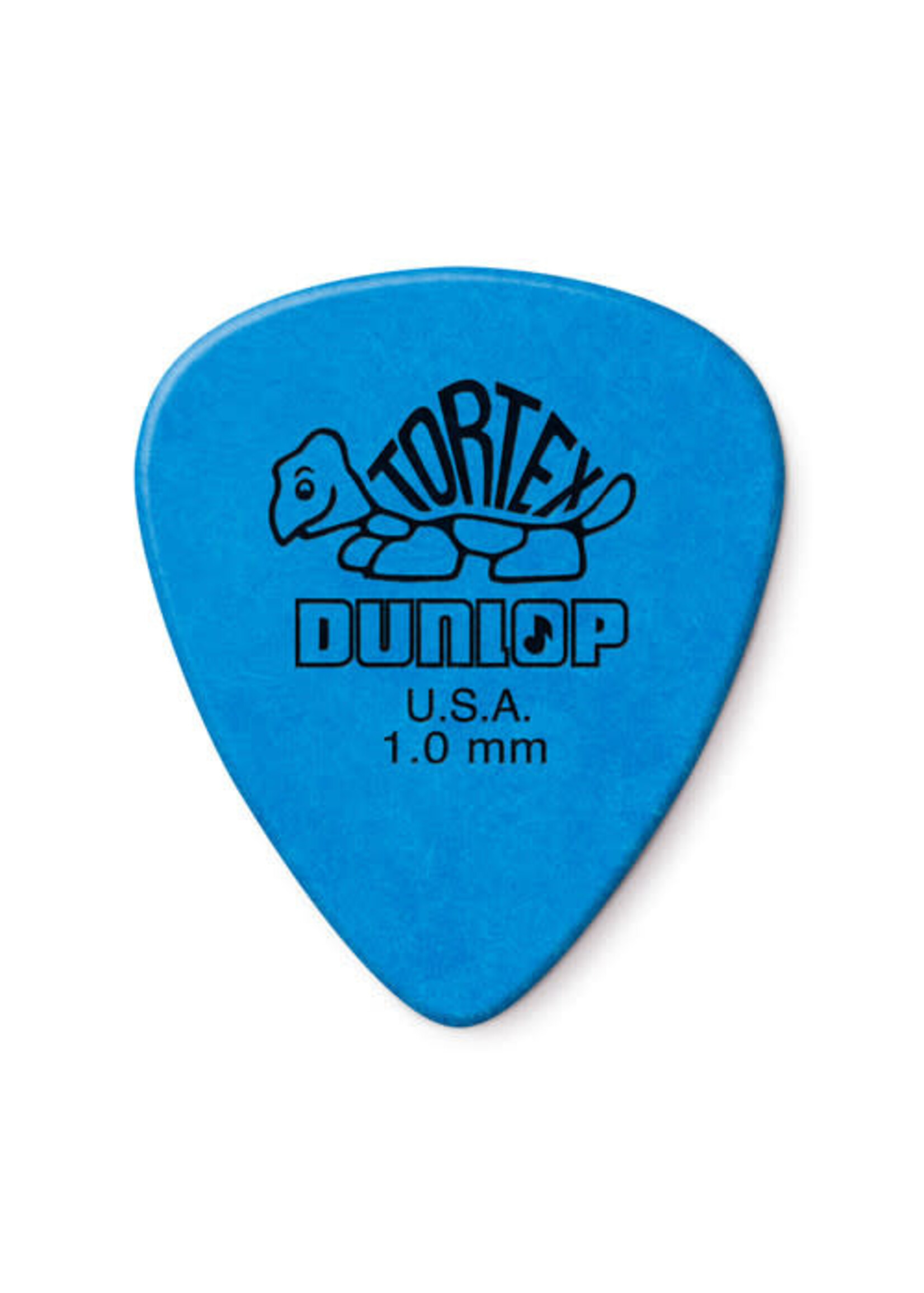 Dunlop Dunlop 418P1.0 Tortex Standard 1.0mm Blue Guitar Picks, 12 Pack