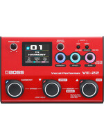 Boss Boss VE-22 Vocal Performer Mobile Effects Processor and Looper - Red