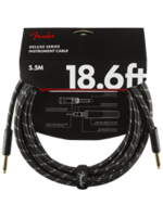 Fender Fender 0990820080 Deluxe Series Instrument Cable, Straight/Straight, 18.6', Black Tweed