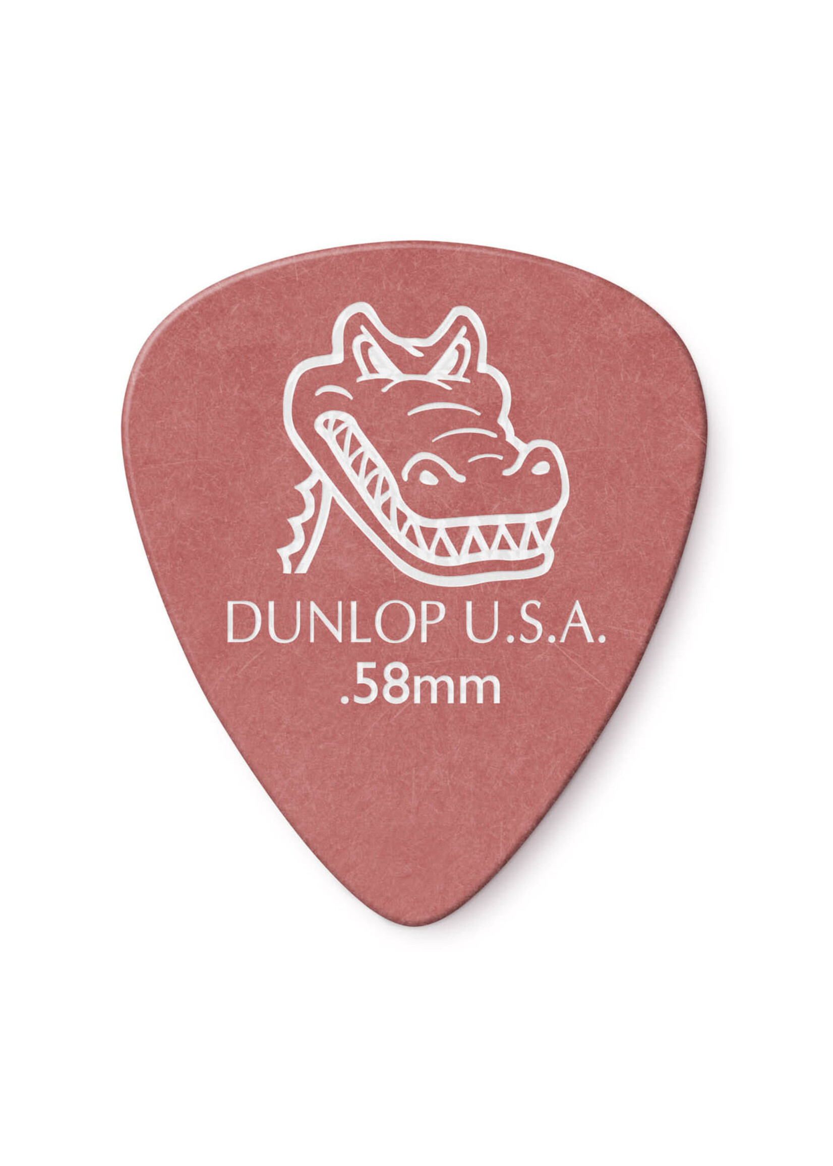 Dunlop Dunlop 417P.58 Gator Grip .58mm Guitar Picks, Red, 12-Pack