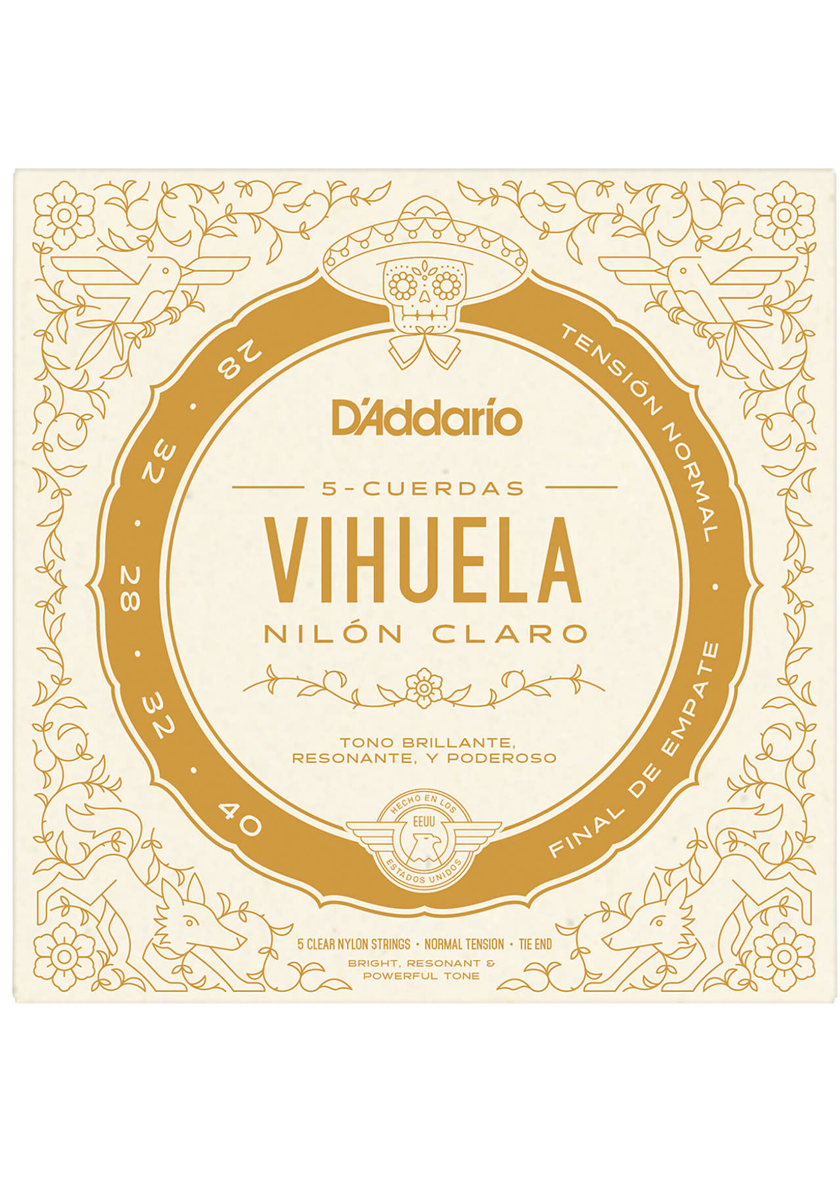 D'Addario D'Addario MV10N Vihuela Normal Tension Strings
