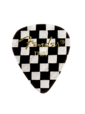 Fender 1980351088 Wavy Checkerboard 351 Thin Guitar Picks