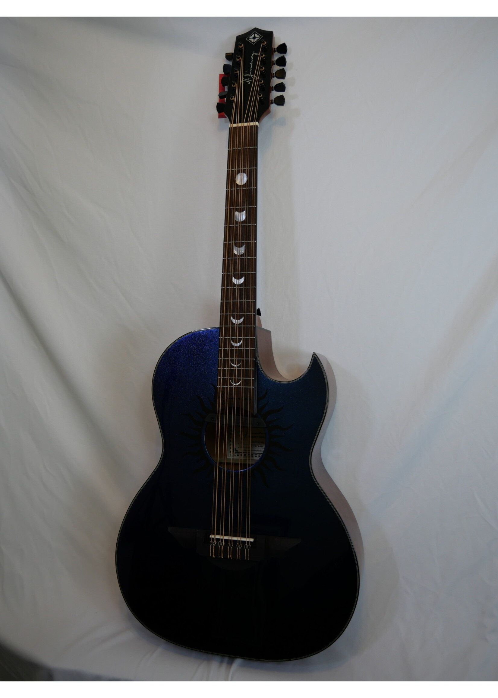 H. Jimenez H. Jimenez LBQ1GXE-AB Bajo Quinto Acoustic Electric, Aurora Borealis - Purple Chameleon w/HS case