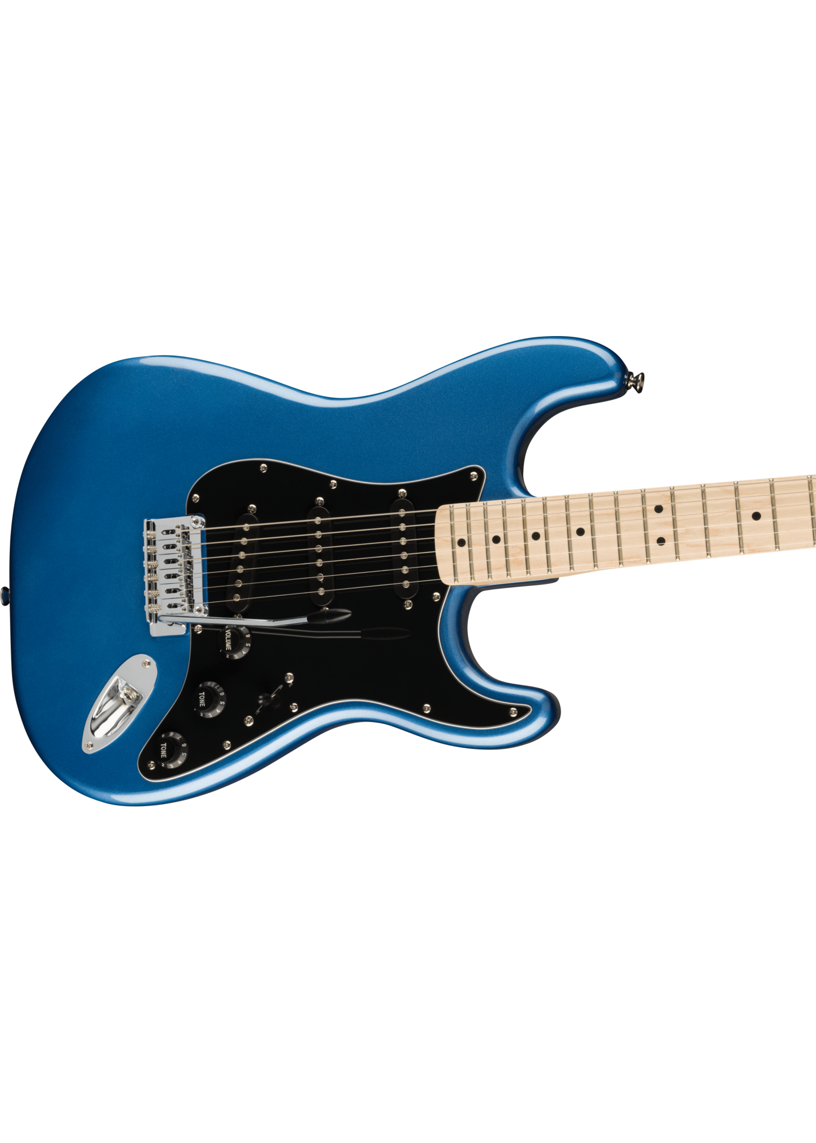 Squier Squier 0378003502 Affinity Series Stratocaster, Maple Fingerboard, Black Pickguard, Lake Placid Blue