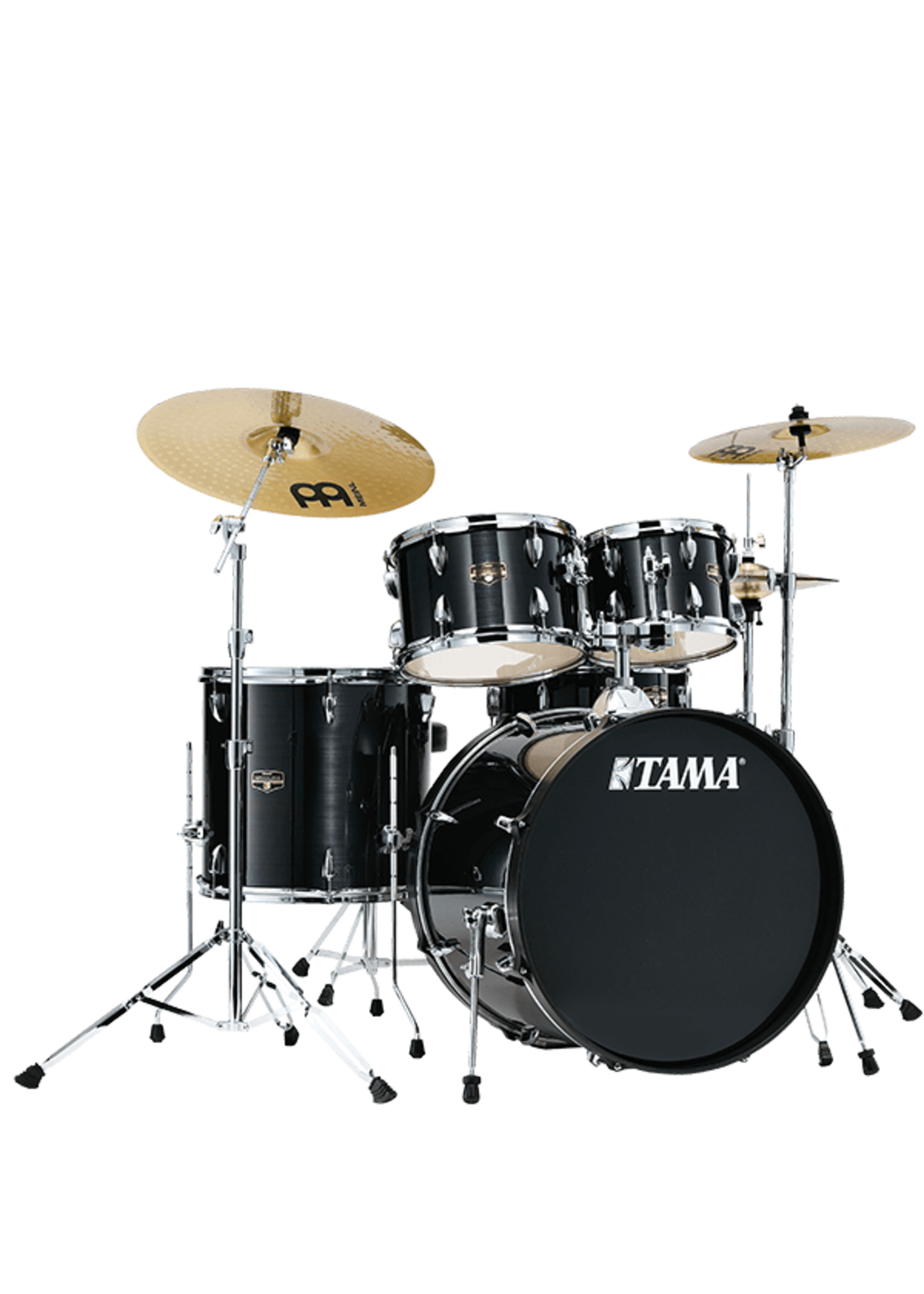 Tama Tama IE52CHBK Imperialstar 5-Piece Kit/Hardware, Meinl HCS Cymbals, Hairline Black