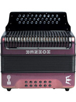 Hohner Hohner C-II FBbEb RTG Diatonic Button Accordion  Red To Gold