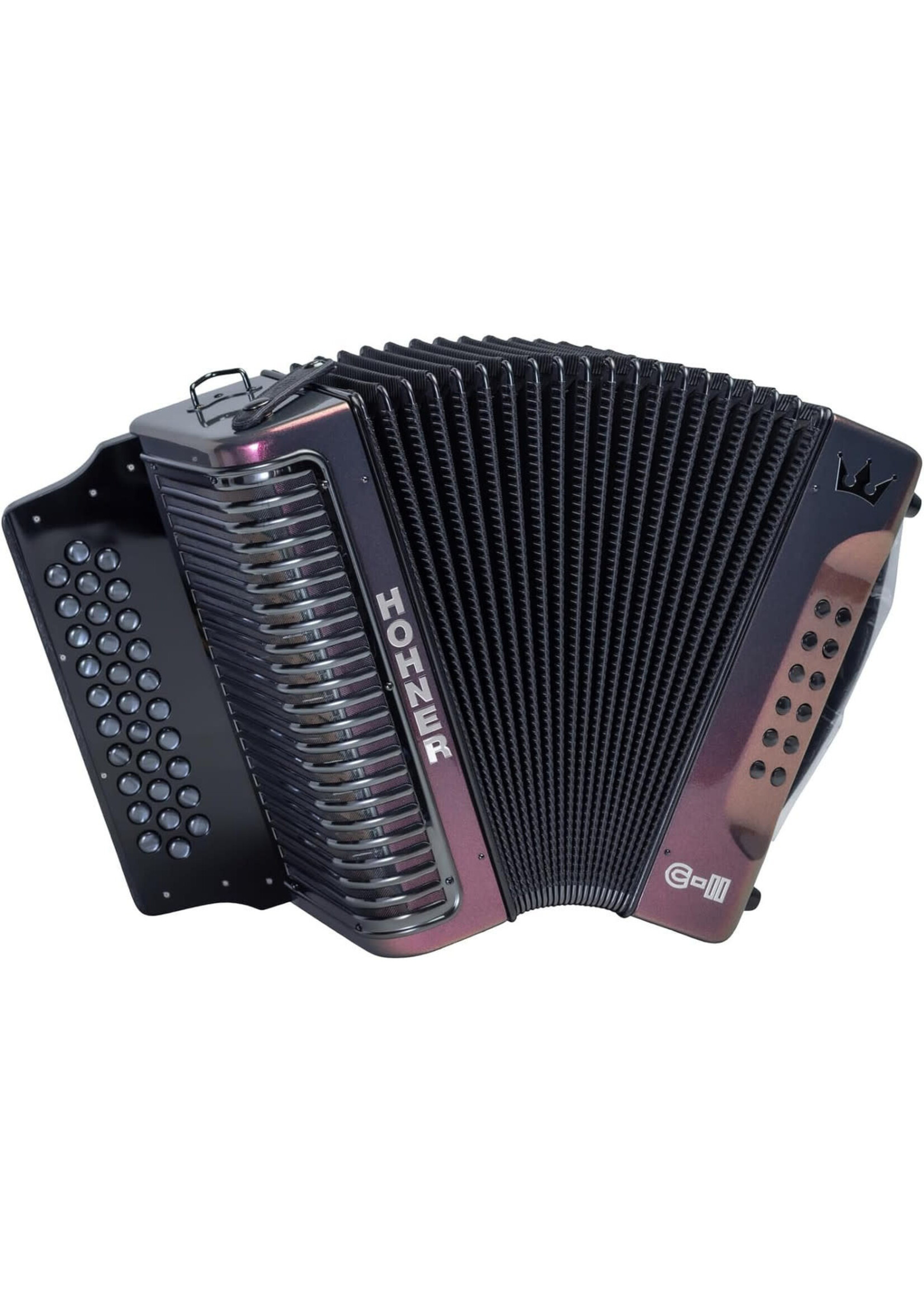 Hohner Hohner C-II FBbEb RTG Diatonic Button Accordion  Red To Gold