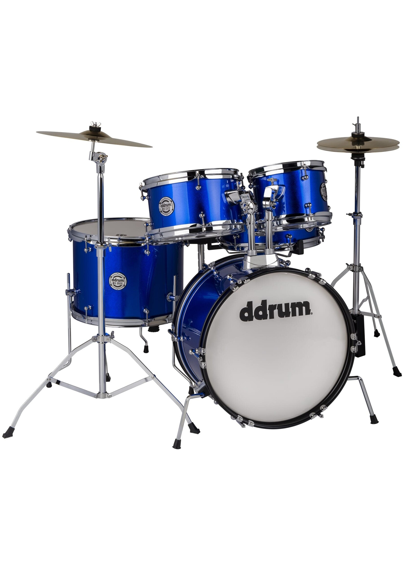 DDrum DDRUM D1 516 CB D1 Junior Complete Drum Kit with Throne, Cobalt Blue