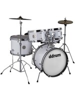 DDrum DDRUM D1 516 WHT D1 Junior Complete Drum Kit with Throne, White