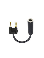 ProX ProX XC-BNQF-BK 6" Banana Black to 1/4" Female Speaker Cable Adaptor