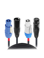 ProX ProX XC-PWC14-DMX10 10FT Jumper Powercon® and XLR Link Cable