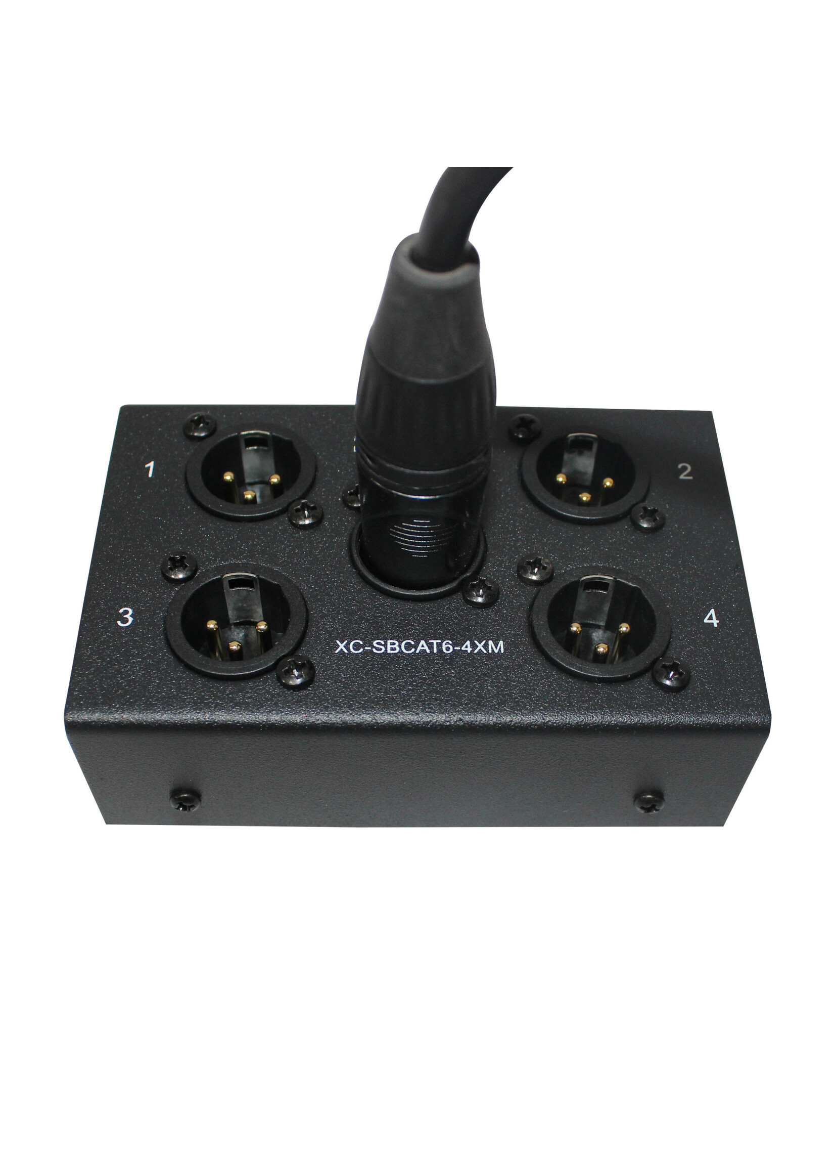 ProX ProX XC-SB CAT6 4XM 4 Channel XLR-Male CAT6 Audio/DMX Portable Snake Box