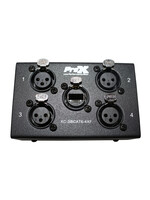 ProX ProX XC-SB CAT6 4XF 4 Channel XLR-Female CAT6 Audio/DMX Portable Snake Box