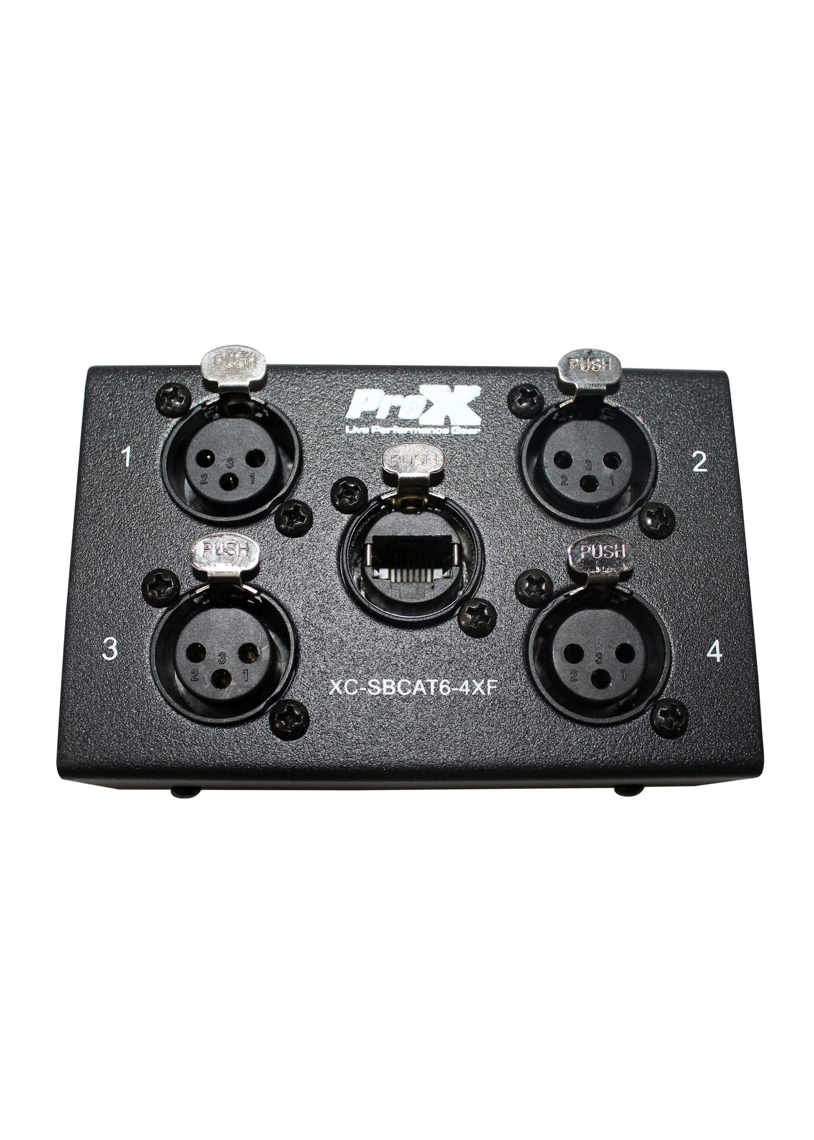 ProX ProX XC-SB CAT6 4XF 4 Channel XLR-Female CAT6 Audio/DMX Portable Snake Box
