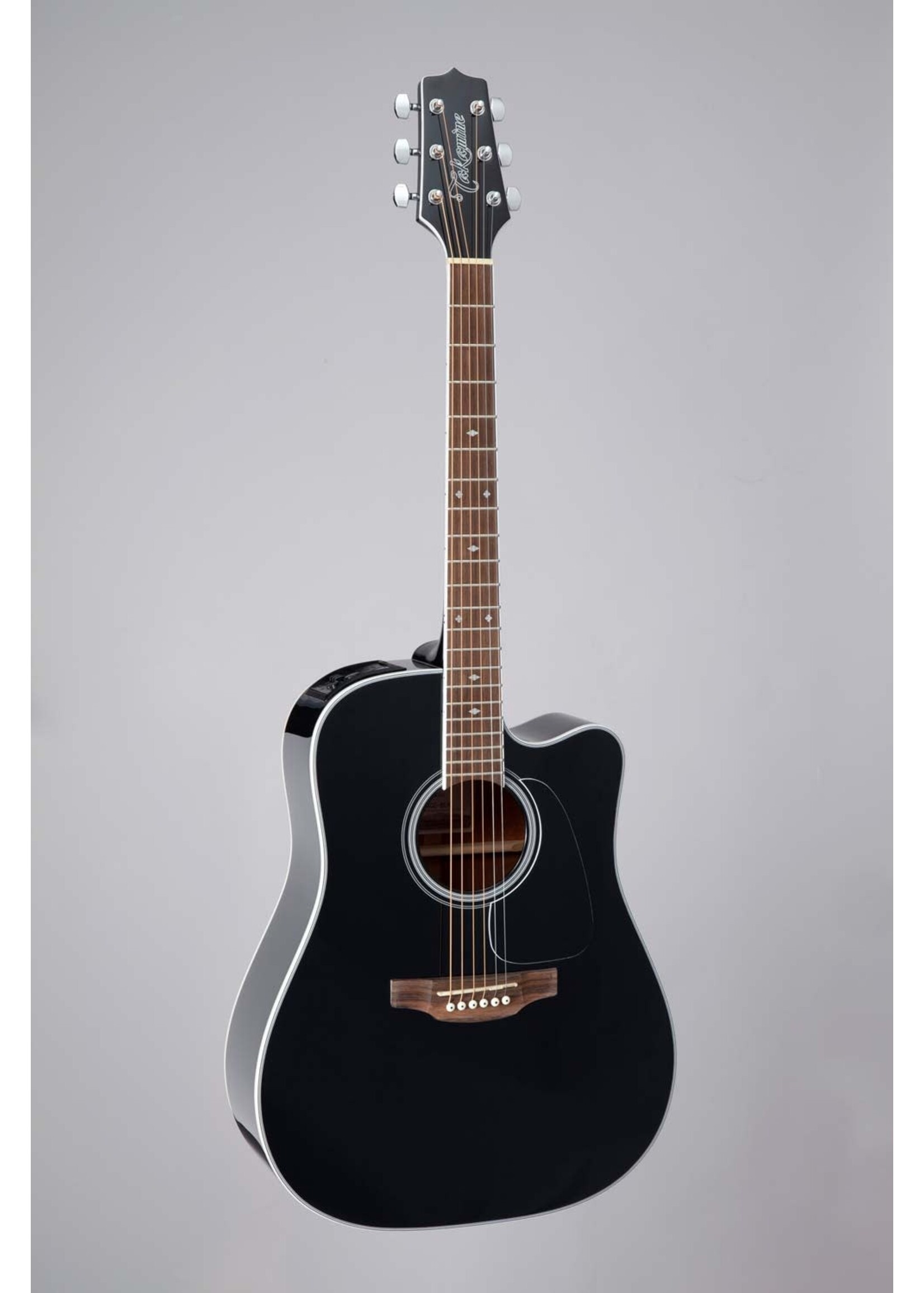 Takamine Takamine GD34CE BLK Dreadnought Acoustic-Electric Guitar, Solid Spruce Top, Black