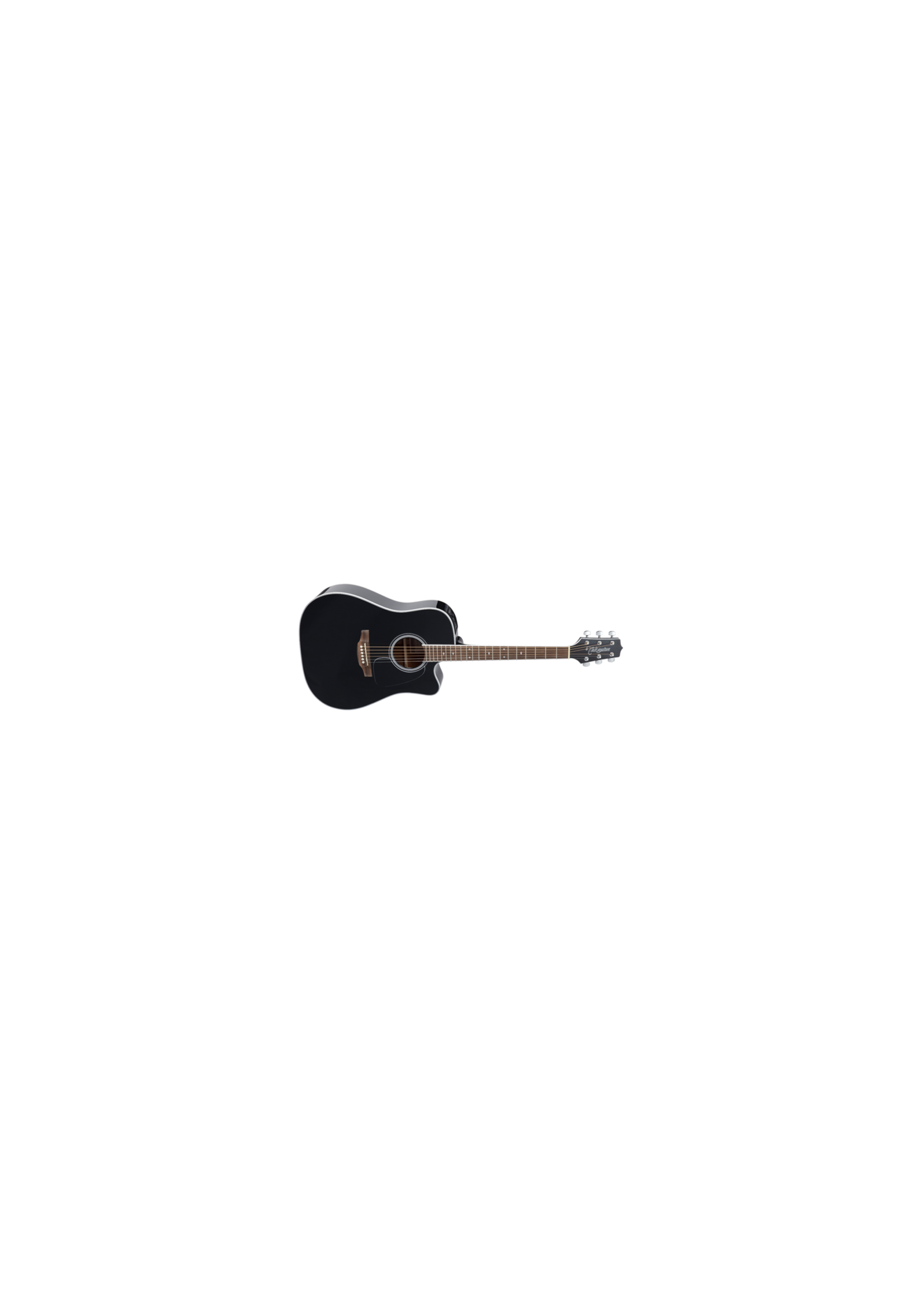 Takamine Takamine GD34CE BLK Dreadnought Acoustic-Electric Guitar, Solid Spruce Top, Black
