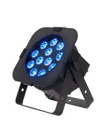 ADJ ADJ HEX410 12PX HEX LED Par Fixture (RGBAW+UV, Black) w/gel frame With Wired Digital Communication Network