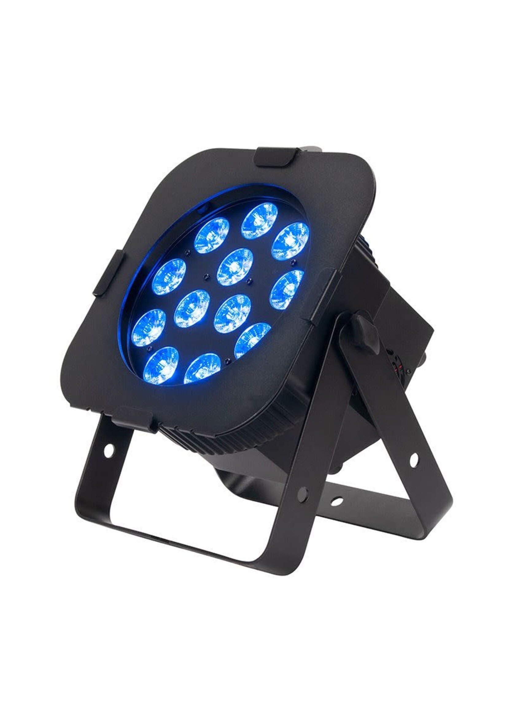 ADJ ADJ HEX410 12PX HEX LED Par Fixture (RGBAW+UV, Black) w/gel frame With Wired Digital Communication Network