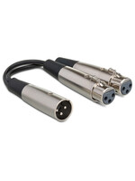 Hosa Hosa YXF-119 Y Cable, XLR3M to Dual XLR3F, 6 in