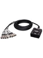 Hosa Hosa SH-8X0-25 Pro Conex Little Bro Sub Snake Hosa 8 x XLR Sends and No Returns 25 ft