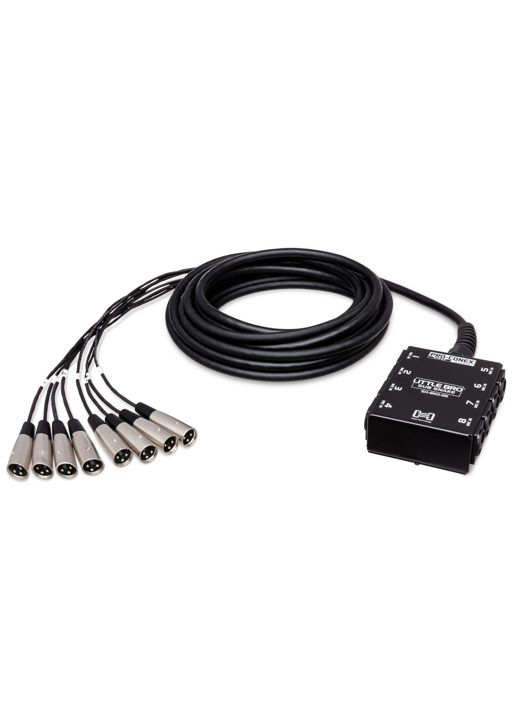 Hosa Hosa SH-8X0-50 Pro Conex Little Bro  Sub Snake  Hosa 8 x XLR, 50 ft