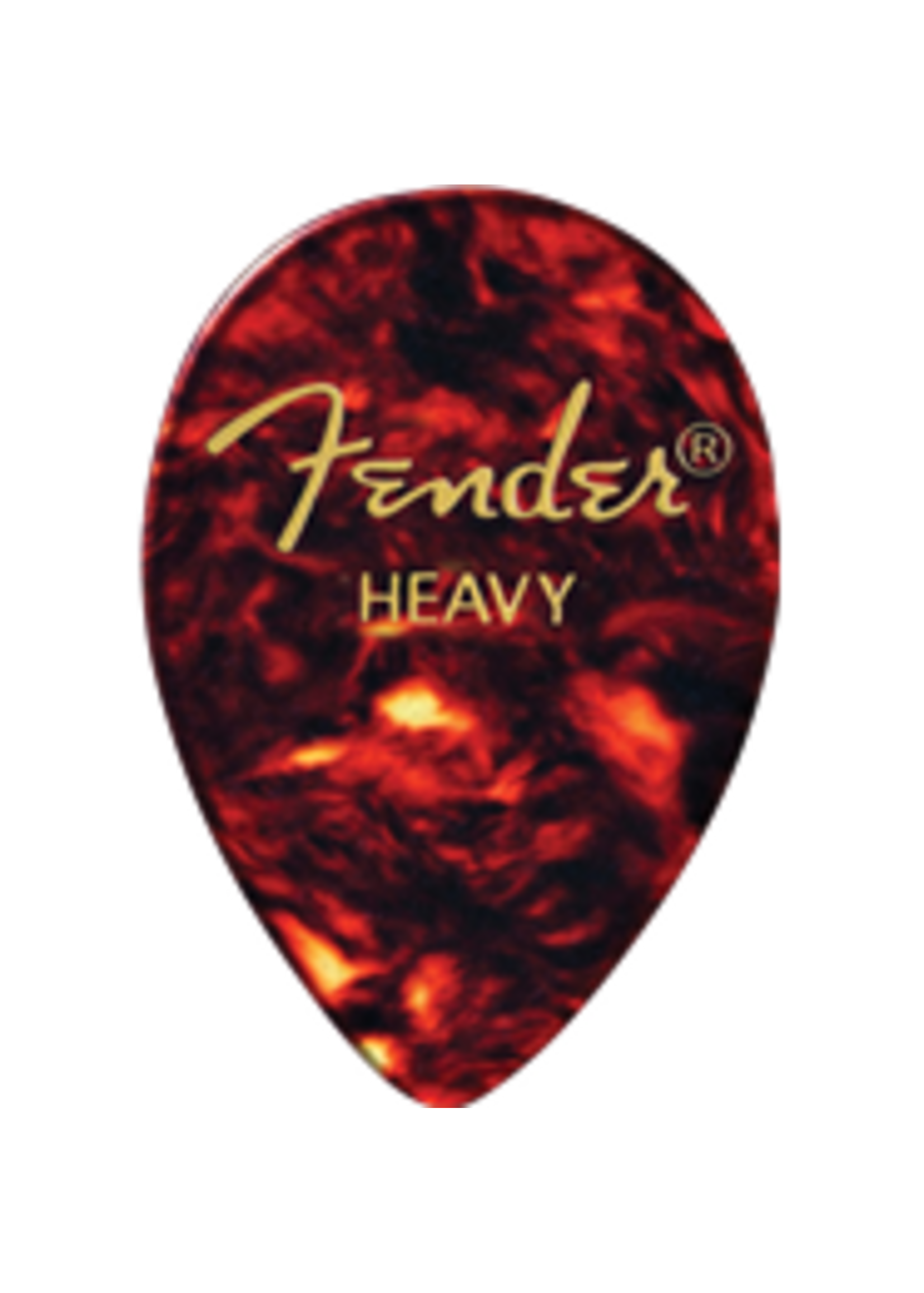 Fender Fender 1980358900 358 Classic Celluloid Guitar Picks, Shell, Heavy (12)