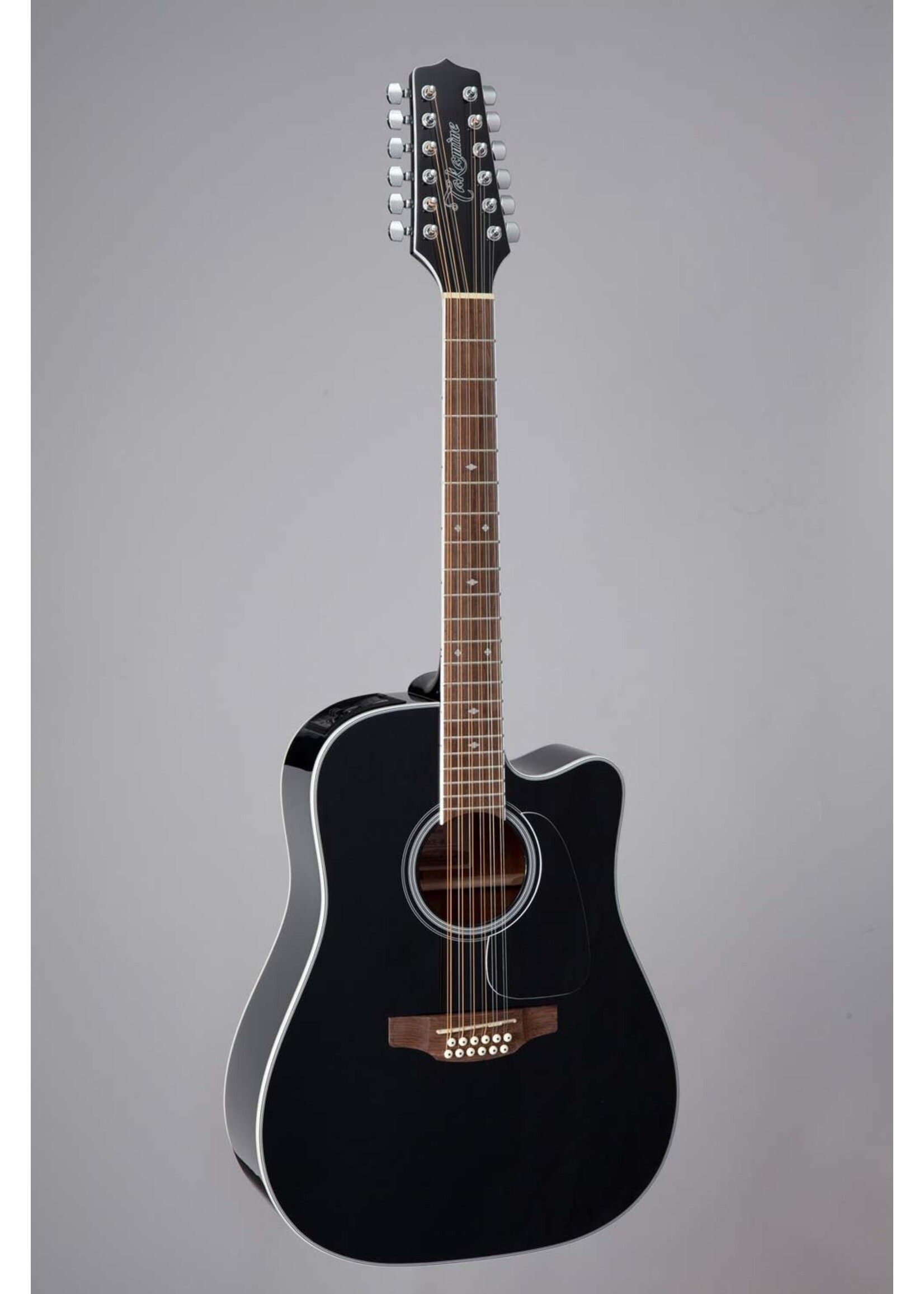 Takamine Takamine GD38CE BLK 12 String Elec/Acoustic - Gloss Black