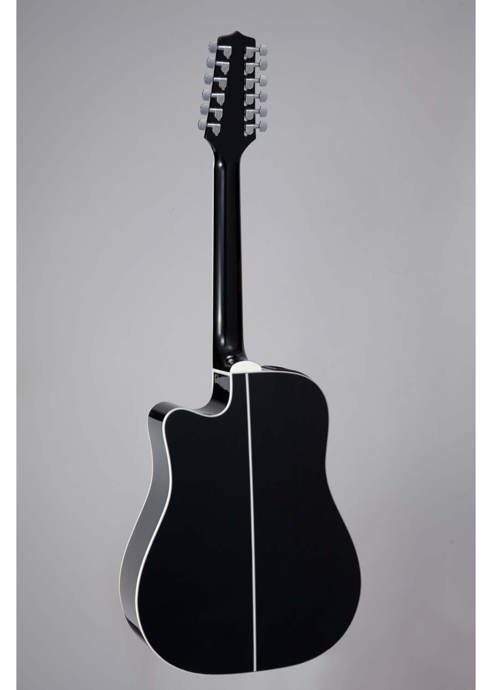 Takamine Takamine GD38CE BLK 12 String Elec/Acoustic - Gloss Black
