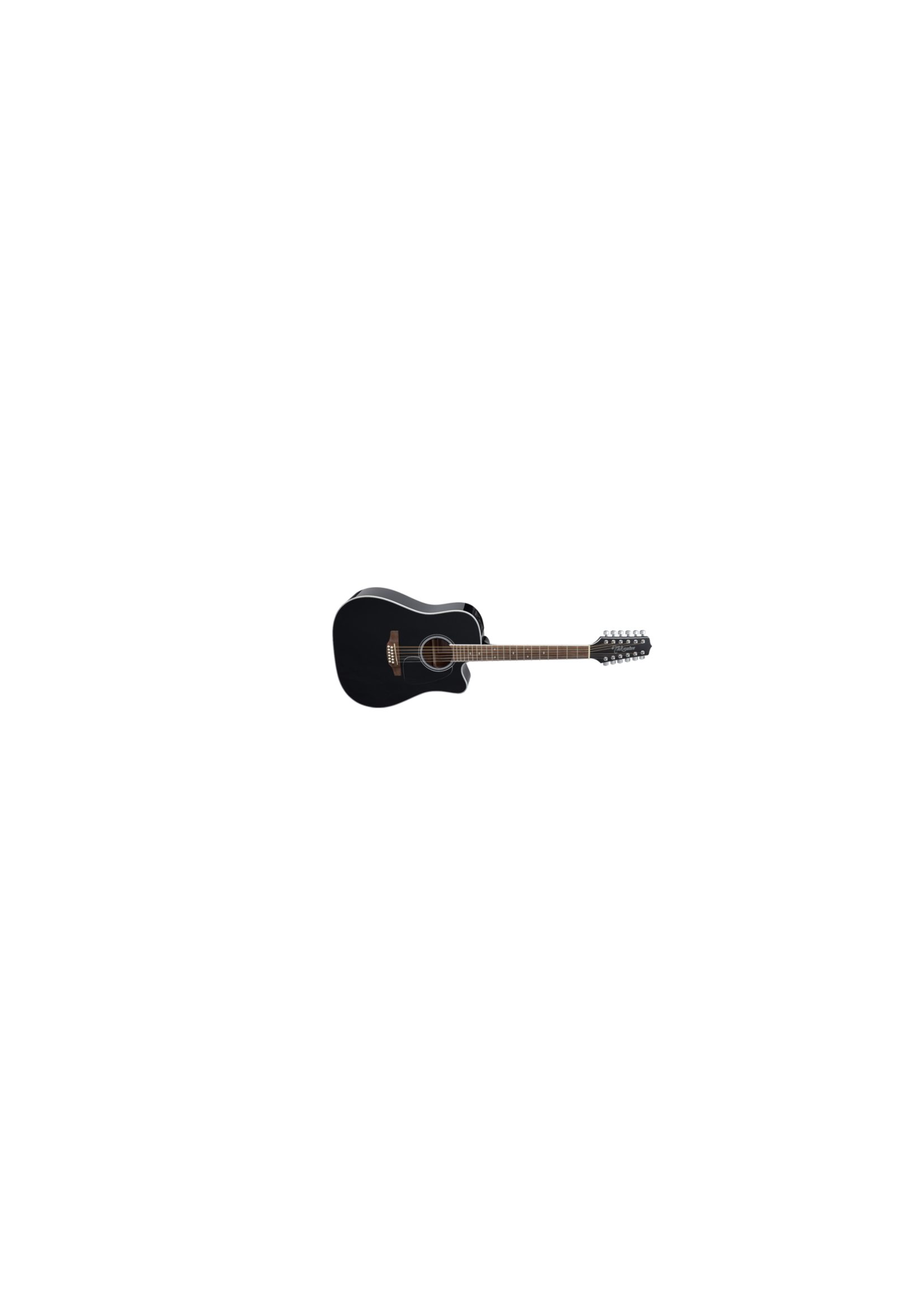 Takamine Takamine GD38CE BLK 12 String Elec/Acoustic - Gloss Black
