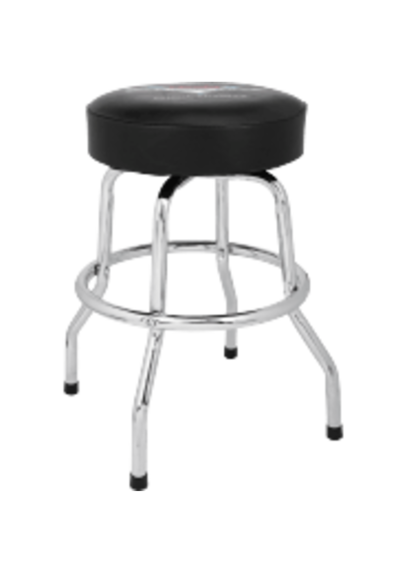 Fender 9192022005 Custom Shop Chevron Logo Barstool, Black/Chrome 