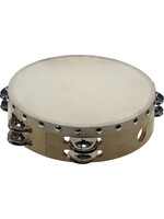 Stagg Stagg STA-1208 8" Pretuned Tambourine 2 Rows of Jingles, Wood