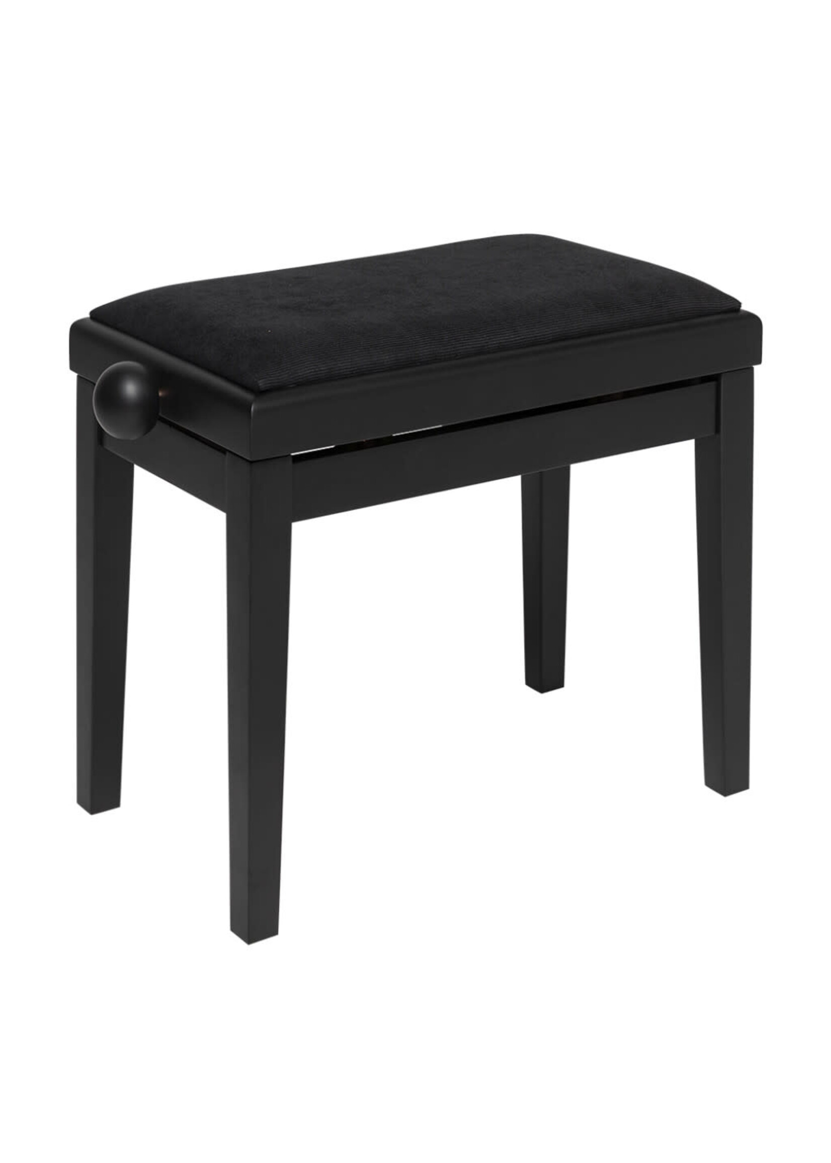 Stagg Stagg PB06 BKM VBK Matt Black Piano Bench with Black Velvet Top