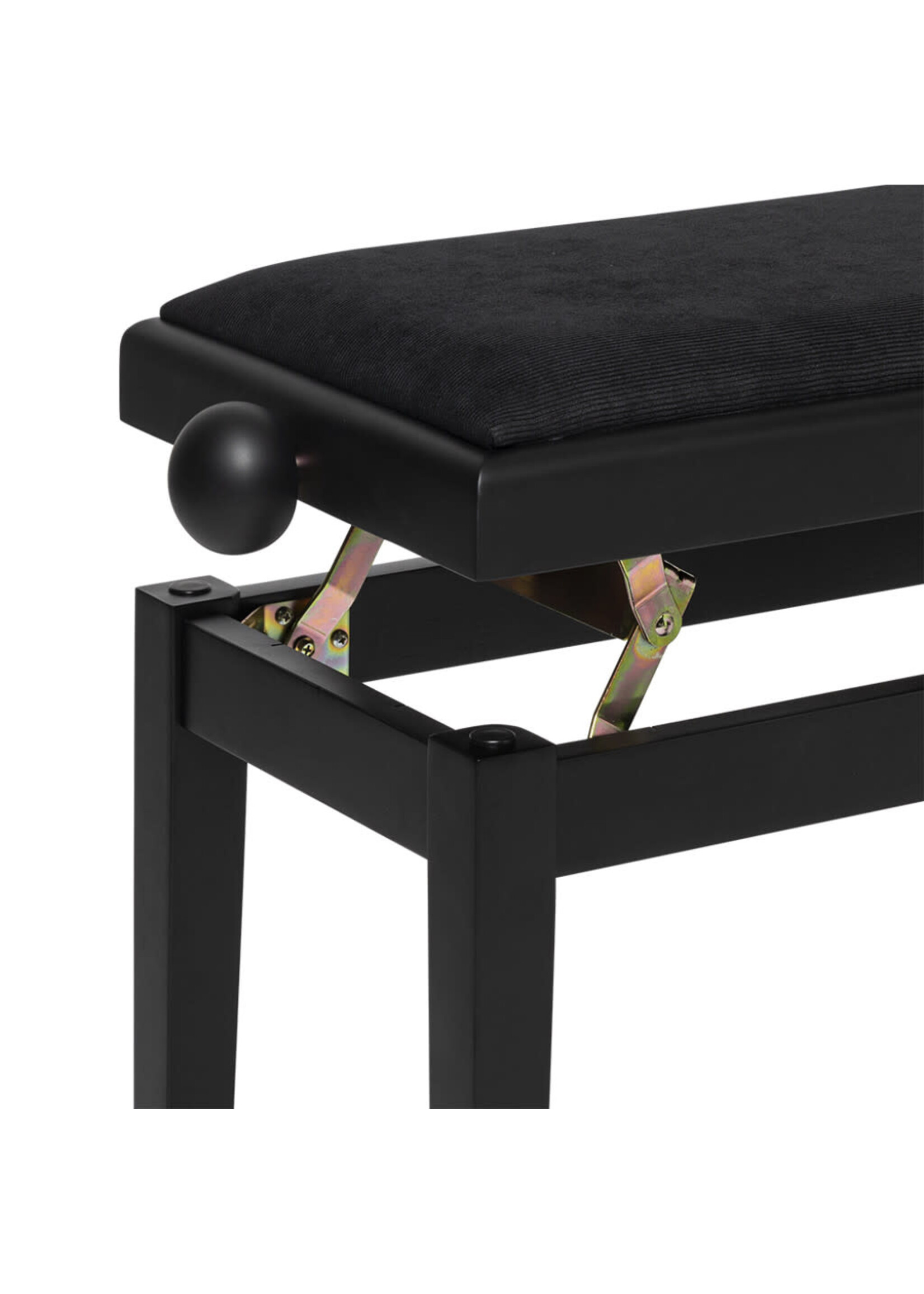 Stagg Stagg PB06 BKM VBK Matt Black Piano Bench with Black Velvet Top