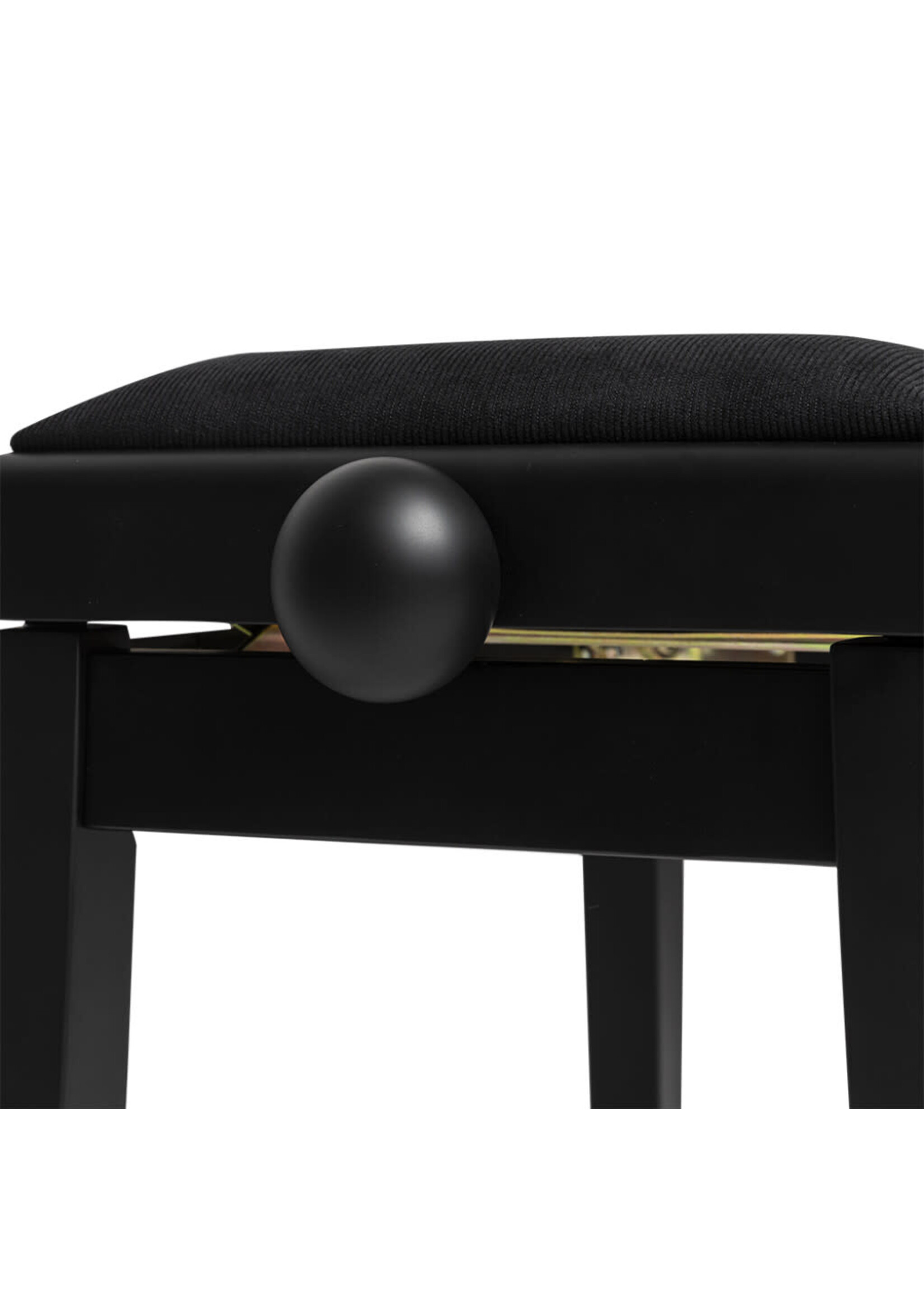 Stagg Stagg PB06 BKM VBK Matt Black Piano Bench with Black Velvet Top
