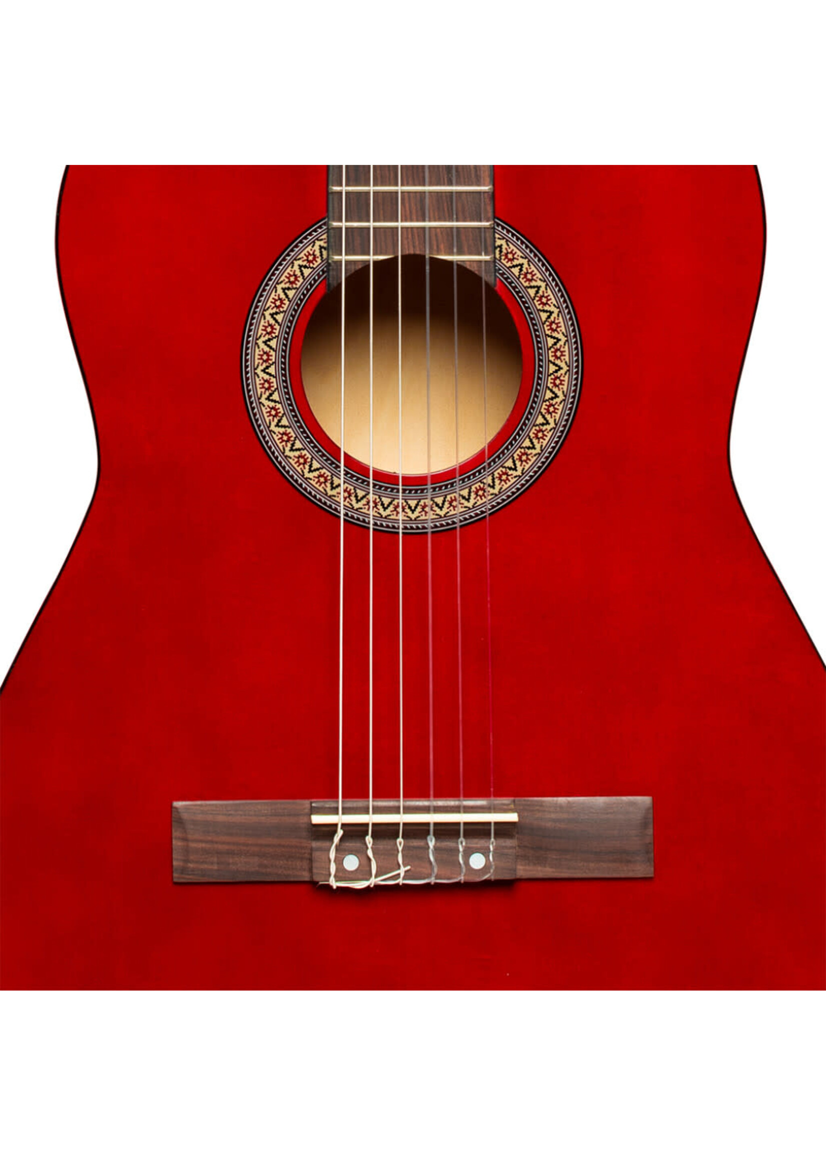 Stagg Stagg SCL50 3/4-RED 3/4 Classical Guitar with Linden Top, Red