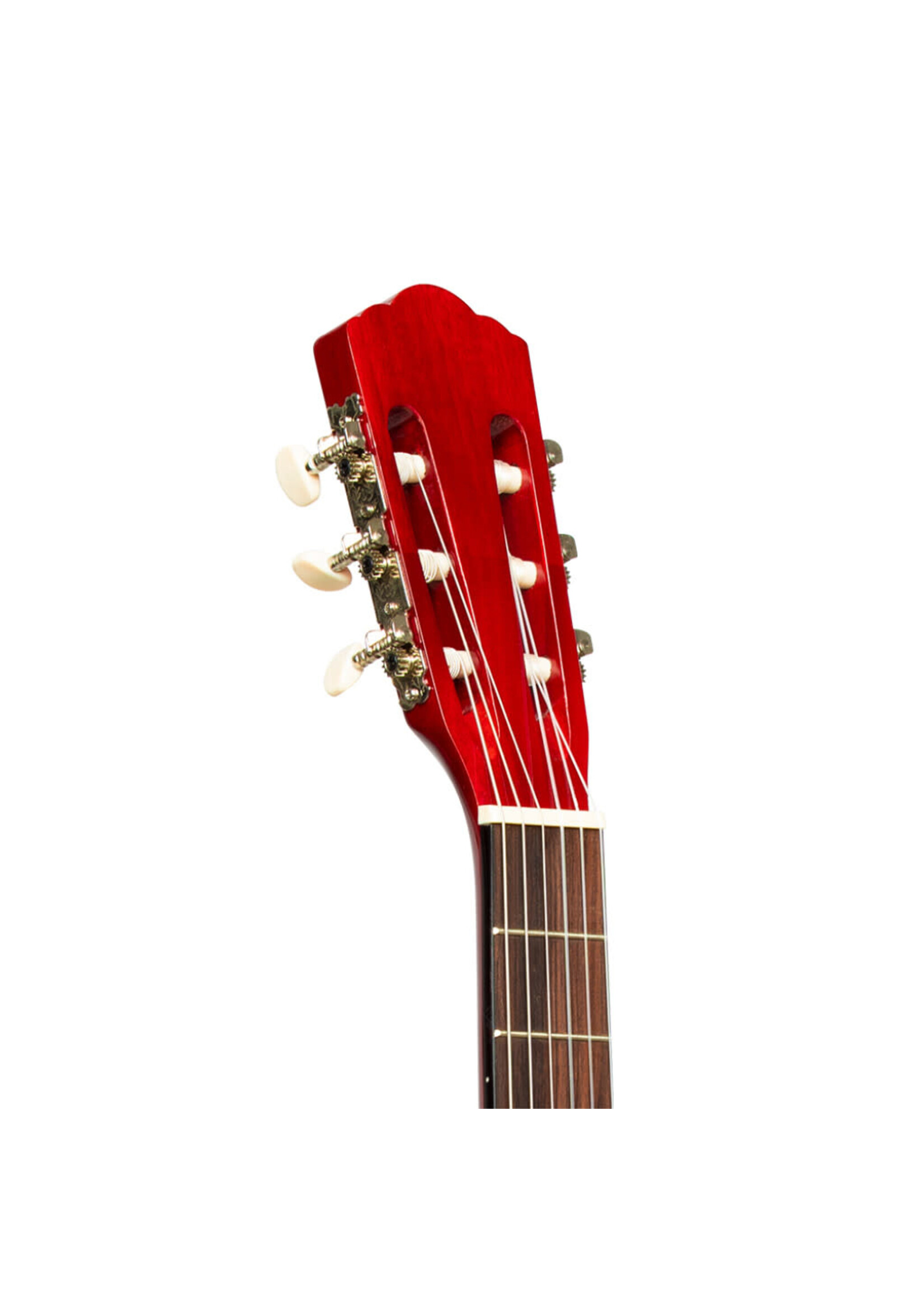 Stagg Stagg SCL50 3/4-RED 3/4 Classical Guitar with Linden Top, Red