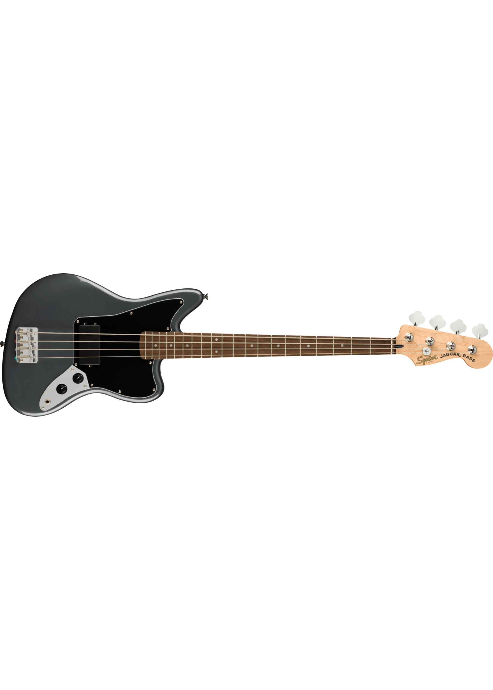 Squier Squier 0378501569 Affinity Series Jaguar Bass H, Laurel Fingerboard, Black Pickguard, Charcoal Frost Metallic