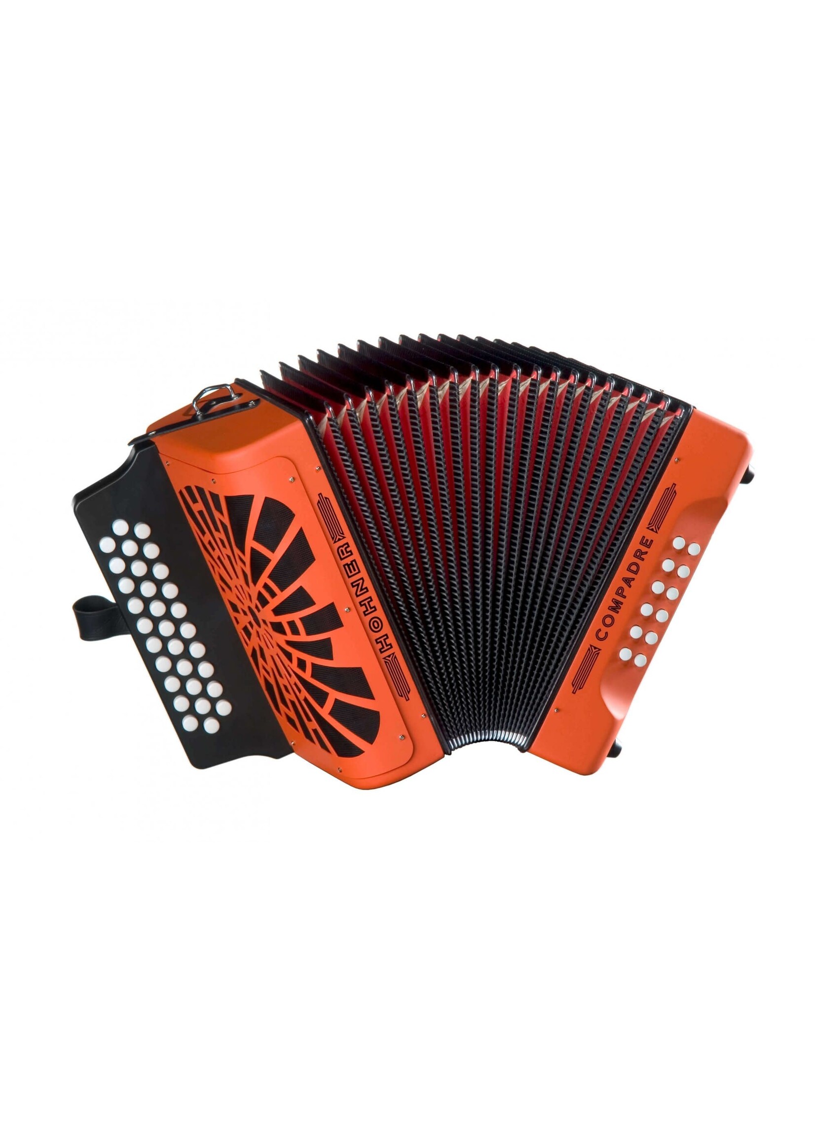 Hohner Hohner COGO-N Compadre GCF, Orange w/ Silver Grille