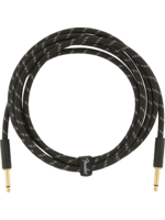 Fender Fender 0990820092 Deluxe Series Instrument Cable, Straight/Straight, 10', Black Tweed