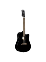 Alvarez Alvarez AD60ce 12-String Black Artist Dreadnought Acoustic Electric Guitar 12-String w/Cutaway