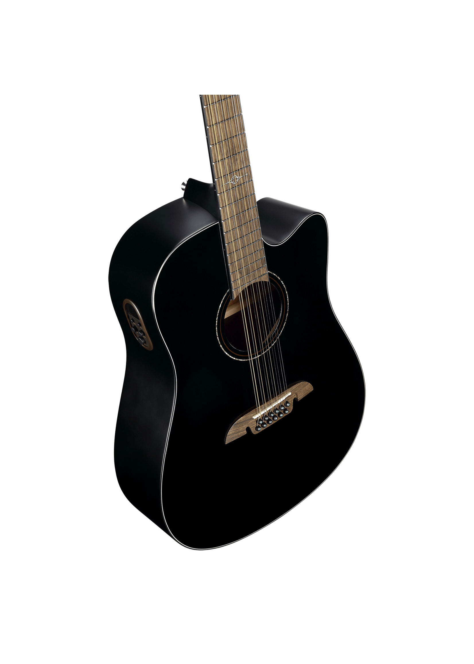 Alvarez Alvarez AD60ce 12-String Black Artist Dreadnought Acoustic Electric Guitar 12-String w/Cutaway