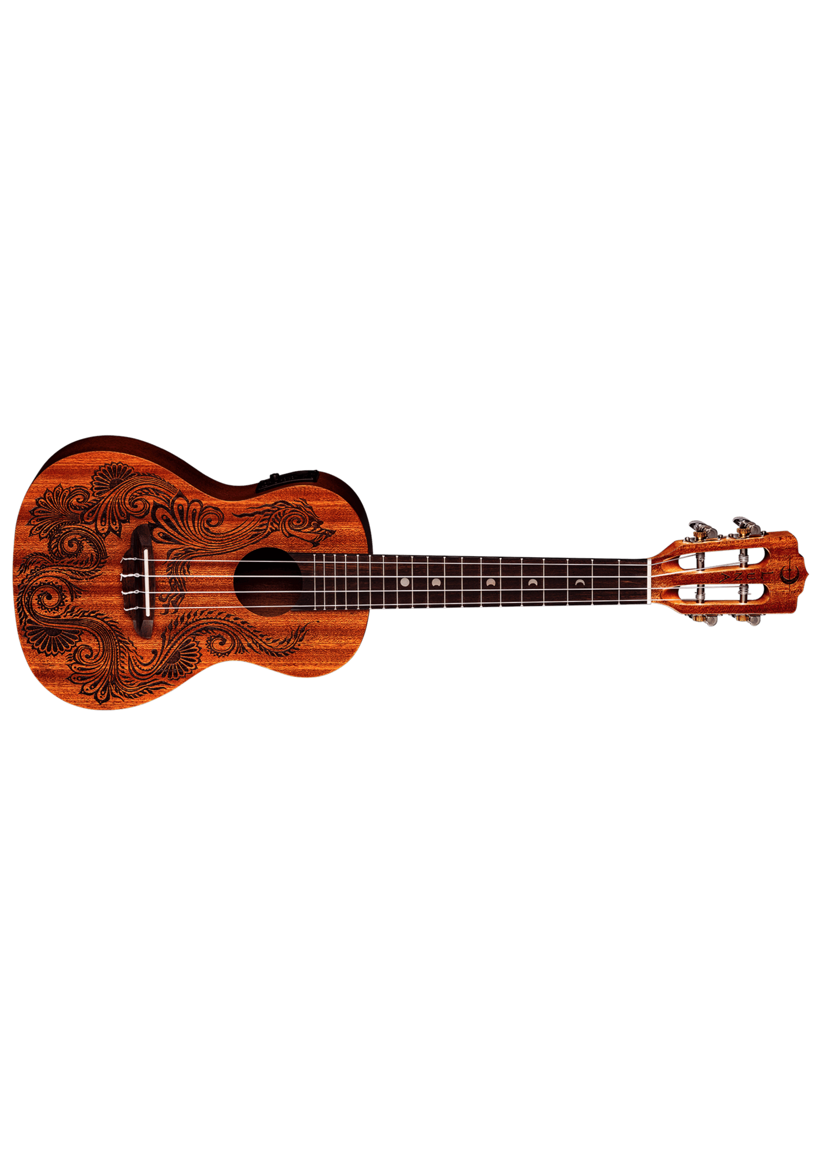 Luna Luna  UKE HEN DRA MAH C Uke Henna Dragon Mahogany Concert w/Preamp