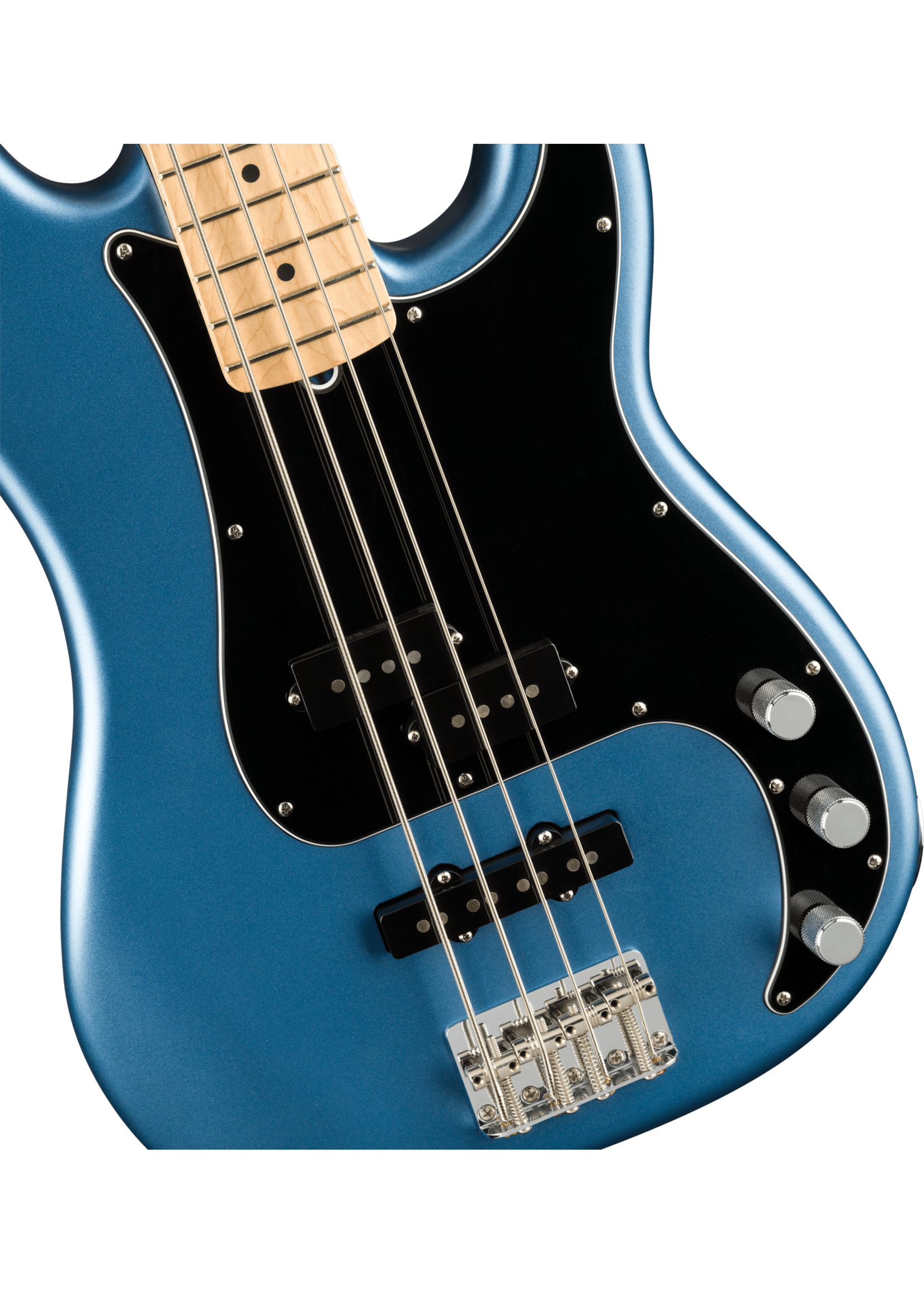 Fender Fender 0198602302 American Performer Precision Bass, Maple Fingerboard, Satin Lake Placid Blue