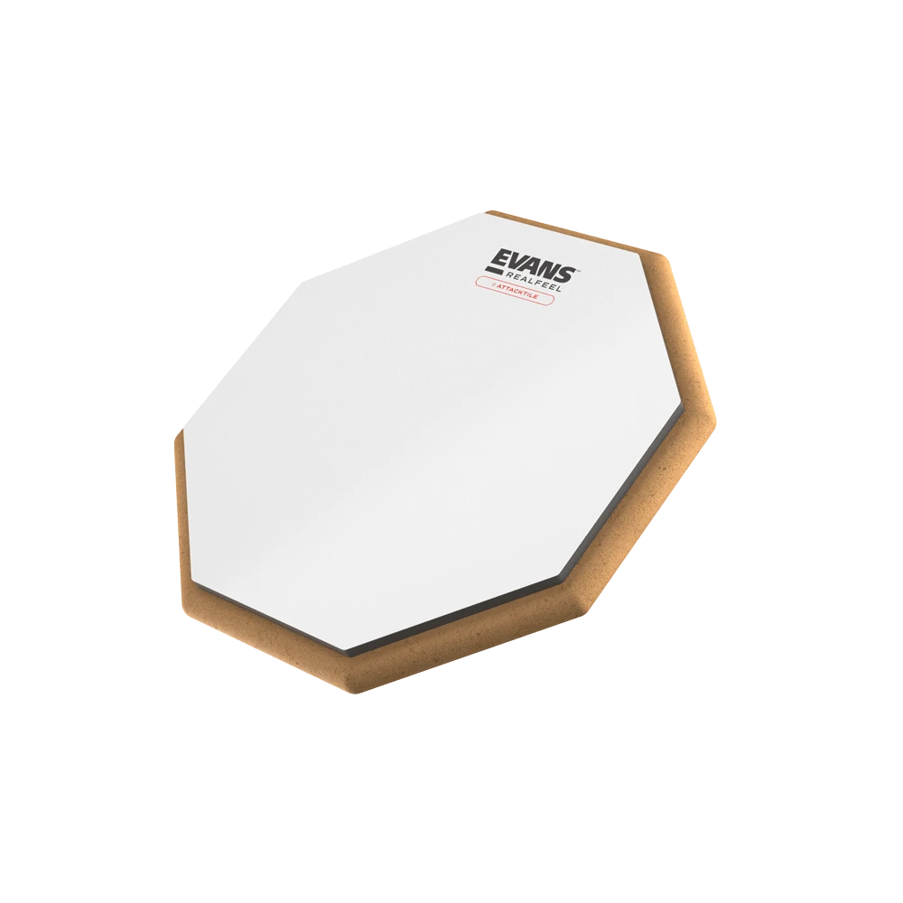 Pad D'entraînement Evans Real-Feel Attacktile 25,4 Cm Avec Trépied Keepdrum - Pour Batteurs, Sensation Réaliste