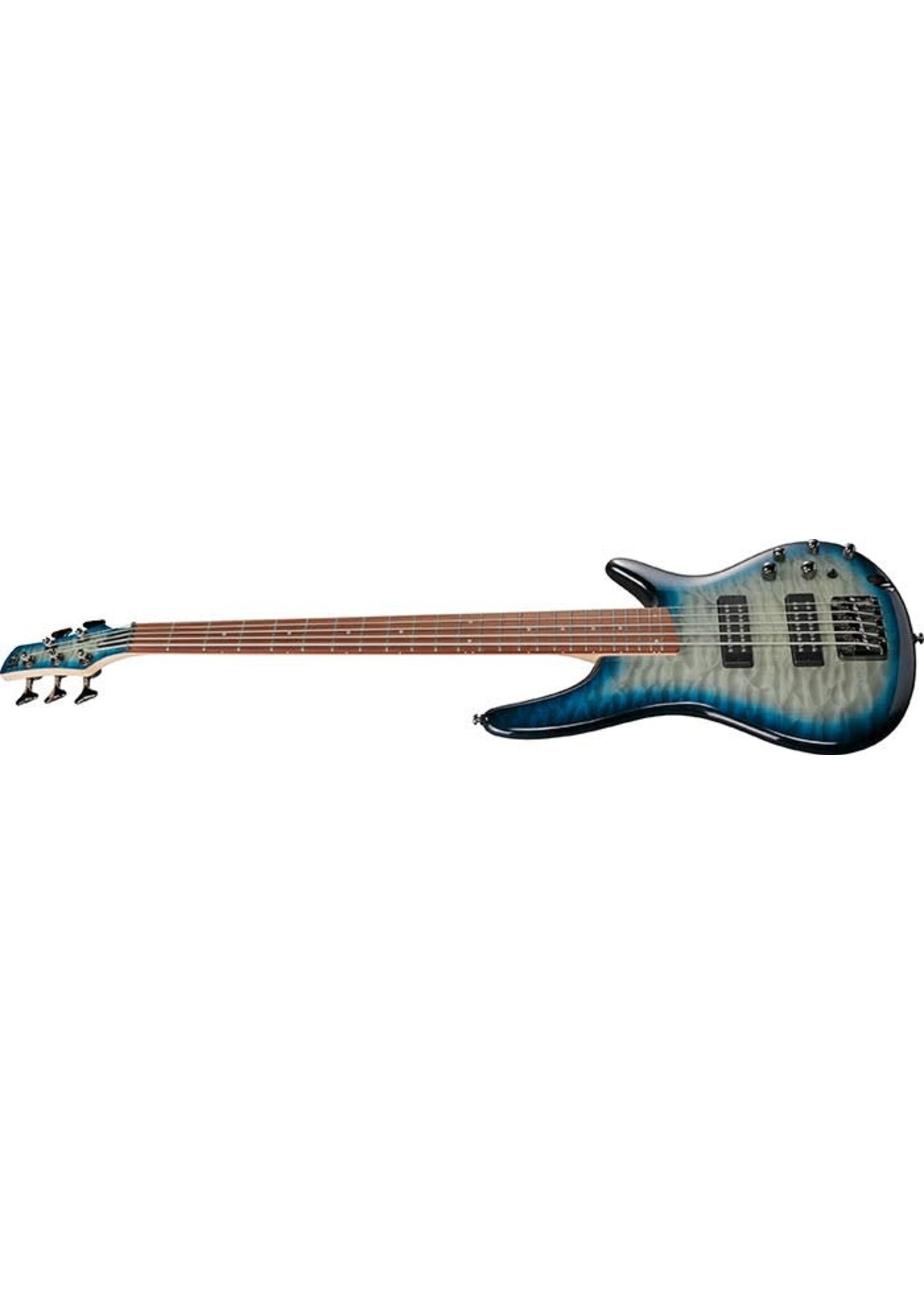 Ibanez Ibanez SR Standard SR405EQMSCB 5-string Bass Guitar - Stained Cosmic Blue Starburst
