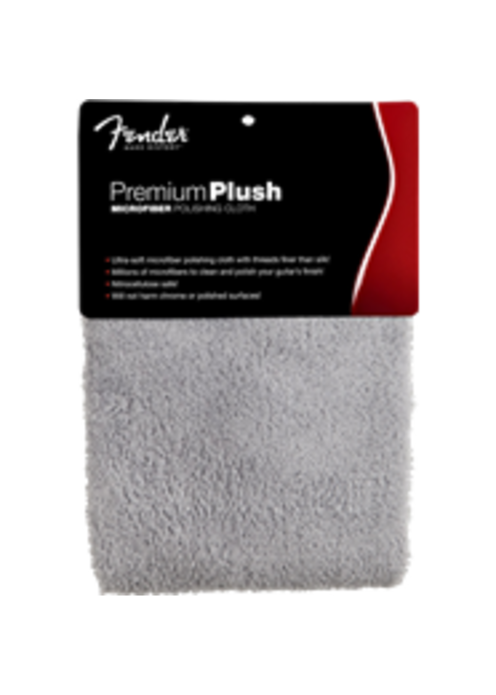 Fender Fender 0990525000 Premium Plush Microfiber Polishing Cloth, Gray