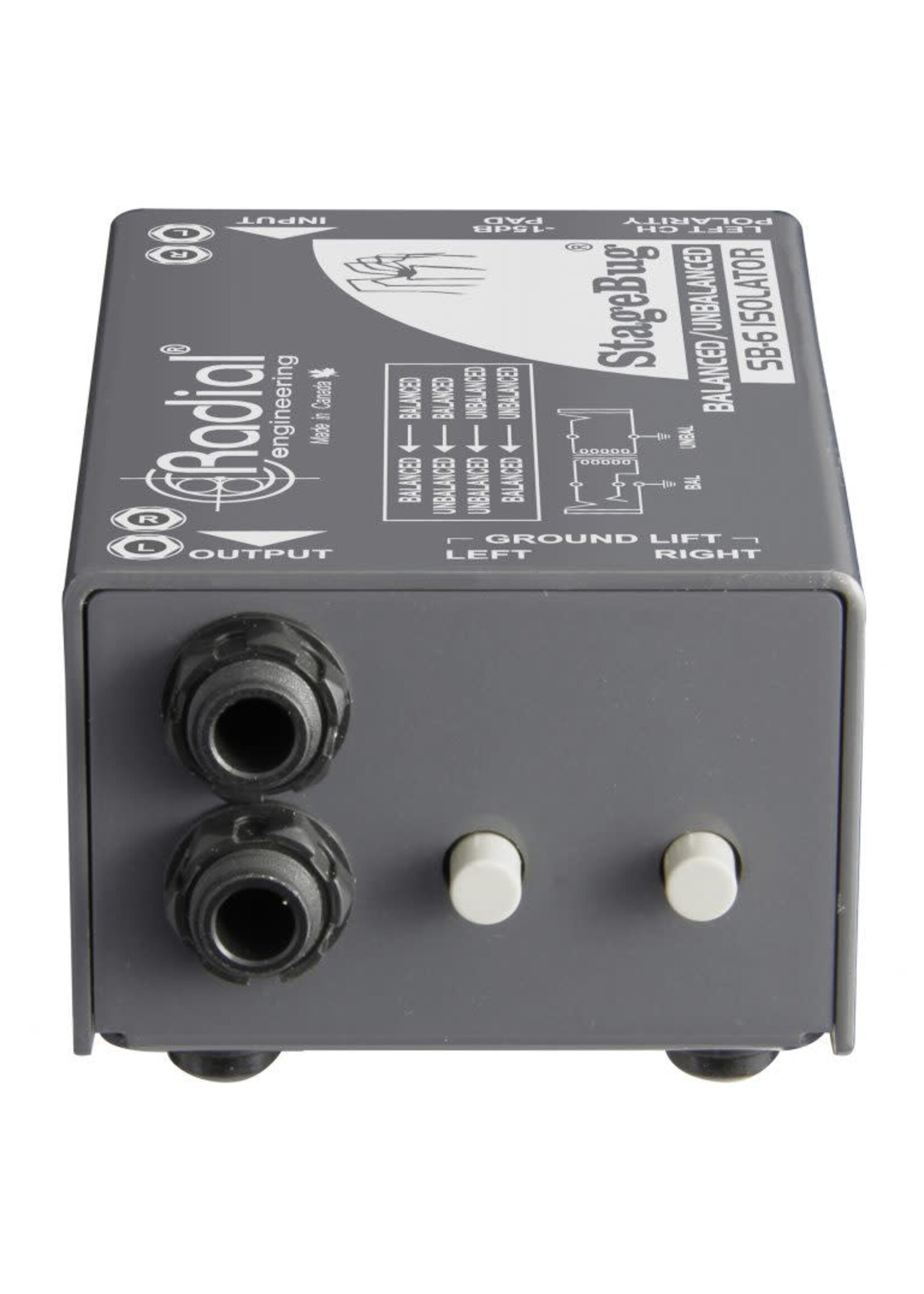 Radial engineering Radial SB-6 StageBug Stereo Line Isolator
